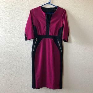 Women's HOMEYEE Magenta Dress